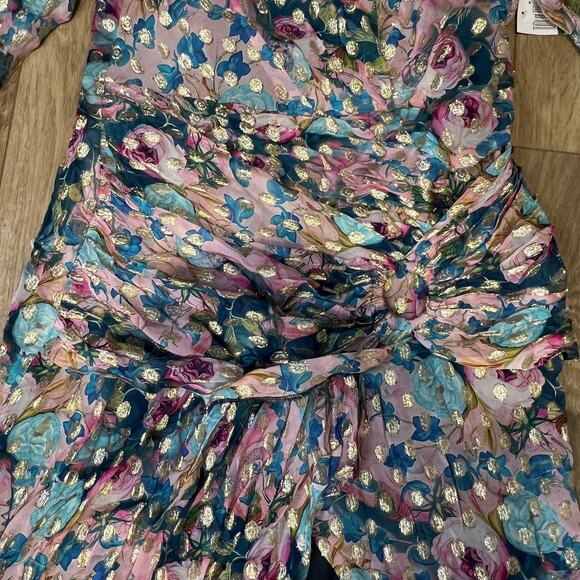 DRESS THE POPULATION Women's Romera Dress Size L in Capri Multi - Picture 8 of 13